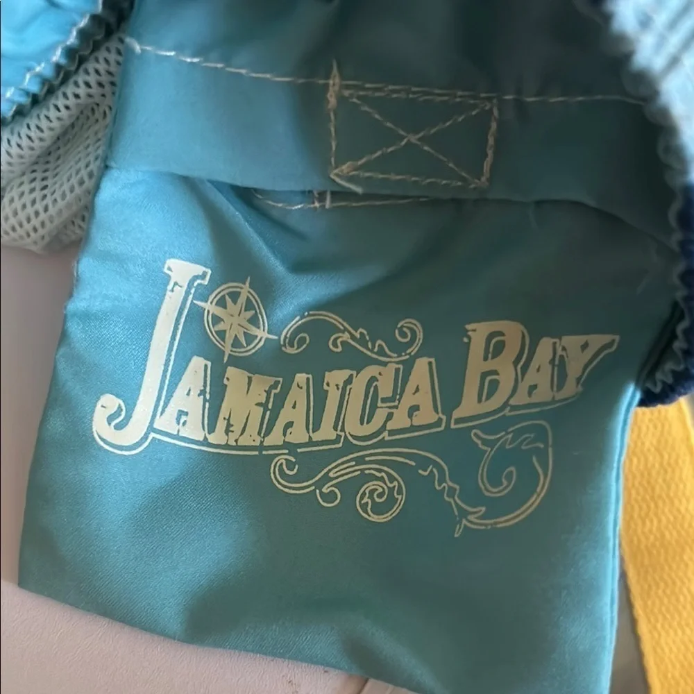 Jamaica Bay Mens board shorts XXL Tropical print UPF 50+ draw string waist